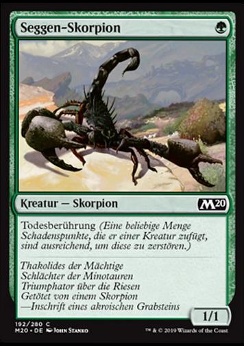 Seggen-Skorpion (Sedge Scorpion)